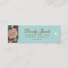 Floral Mode Kleding blauw bruin crème