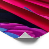 Floral mode prinses met handtas poster (Hoek)