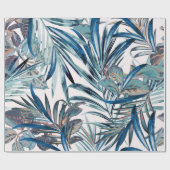 Floral mode tropisch  patroon met palm cadeaupapier (Vlak)