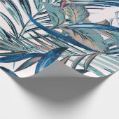 Floral mode tropisch  patroon met palm cadeaupapier (Hoek)