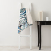 Floral mode tropisch  patroon met palm sherpa deken (In situ)