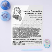 Floral model, plastische chirurg, plastische chiru flyer (Enkel)