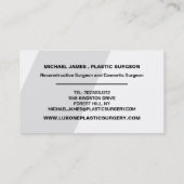 Floral model, plastische chirurg, plastische chiru visitekaartje (Achterkant)