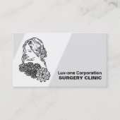 Floral model, plastische chirurg, plastische chiru visitekaartje (Voorkant)