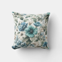 Floral modern blauw meisjesachtig stijlvol