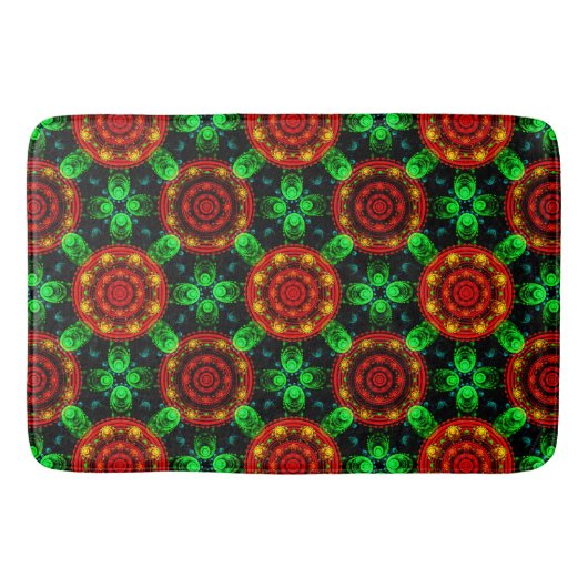 Floral Modern Boho Elegant Abstract Pattern #504 Badmat (Voorkant)