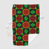 Floral Modern Boho Elegant Abstract Pattern #504 Golfhanddoek (Insitu)