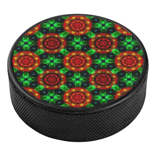 Floral Modern Boho Elegant Abstract Pattern #504 Hockey Puck (3/4)