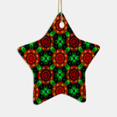 Floral Modern Boho Elegant Abstract Pattern #504 Keramisch Ornament (Rechts)