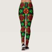 Floral Modern Boho Elegant Abstract Pattern #504 Leggings (Achterkant)