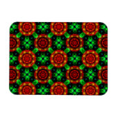 Floral Modern Boho Elegant Abstract Pattern #504 Magneet (Horizontaal)