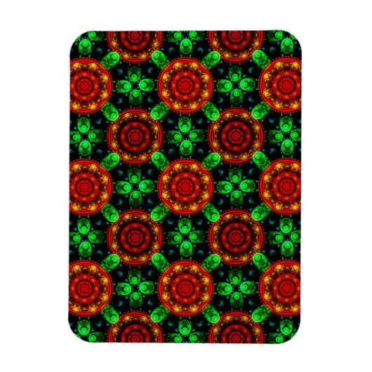 Floral Modern Boho Elegant Abstract Pattern #504 Magneet (Verticaal)