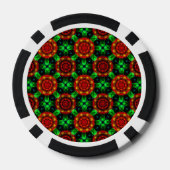 Floral Modern Boho Elegant Abstract Pattern #504 Poker Chips (Achterkant)