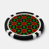 Floral Modern Boho Elegant Abstract Pattern #504 Poker Chips (Enkel)