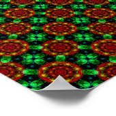 Floral Modern Boho Elegant Abstract Pattern #504 Poster (Hoek)