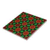 Floral Modern Boho Elegant Abstract Pattern #504 Tegeltje (Zijkant)