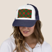 Floral Modern Boho Elegant Abstract Pattern #504 Trucker Pet (In situ)