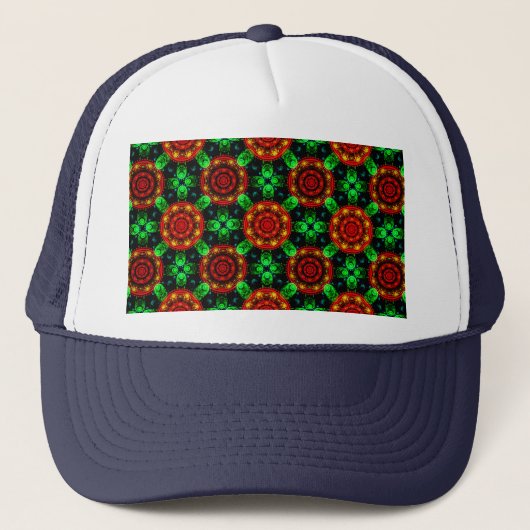 Floral Modern Boho Elegant Abstract Pattern #504 Trucker Pet (Voorkant)
