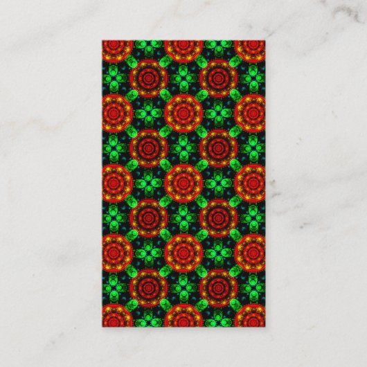 Floral Modern Boho Elegant Abstract Pattern #504 Visitekaartje (Voorkant)