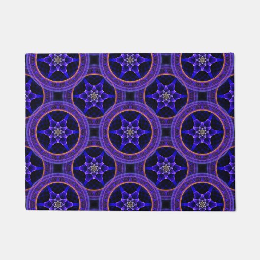 Floral Modern Boho Elegant Abstract Pattern #505 Deurmat (Voorkant)