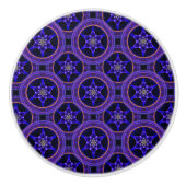 Floral Modern Boho Elegant Abstract Pattern #505 Keramische Knop (Voorkant)