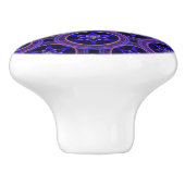 Floral Modern Boho Elegant Abstract Pattern #505 Keramische Knop (Zijkant)