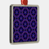 Floral Modern Boho Elegant Abstract Pattern #505 Metalen Ornament (Rechts)
