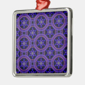 Floral Modern Boho Elegant Abstract Pattern #505 Metalen Ornament (Links)