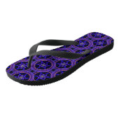 Floral Modern Boho Elegant Abstract Pattern #505 Teenslippers (Schuin)
