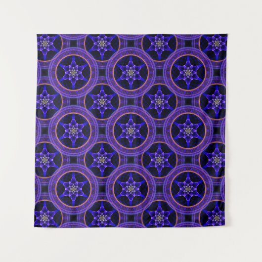 Floral Modern Boho Elegant Abstract Pattern #505 Wandkleed (Voorkant)