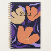Floral Modern Bold Abstract Gepersonaliseerde Plan Planner (Voorkant)