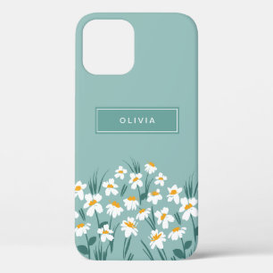 Floral modern dagenblauw meisje met elegante stijl Case-Mate iPhone case