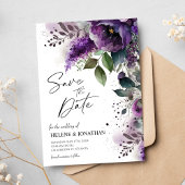 Floral Modern Elegant Botanische Tuin Bruiloft Save The Date