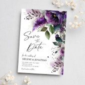 Floral Modern Elegant Botanische Tuin Bruiloft Save The Date