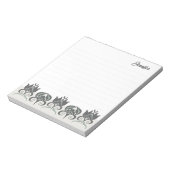 Floral modern elegant earthy CC1290 lined Notitieblok (Linkerzijde)