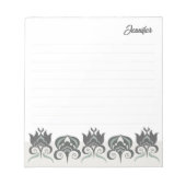 Floral modern elegant earthy CC1290 lined Notitieblok (Voorkant)