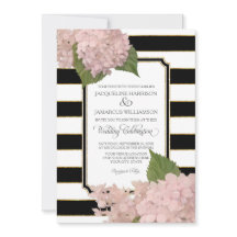 Floral Modern Elegant Zwart Wit Streep