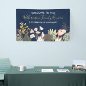 Floral Modern Family Reunion Welkom Spandoek (Beurs)