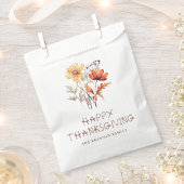Floral Modern Friendsgiving Thanksgiving Party Bedankzakje