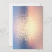 Floral Modern Gold Glitter Farewell Kaart (Achterkant)