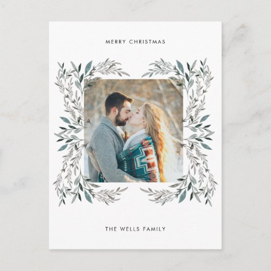 Floral Modern Holiday Briefkaart (Voorkant)