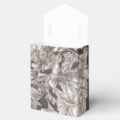  Floral modern ivoor en grijs Vrijgezellenfeest Bedankdoosjes (Geopend)