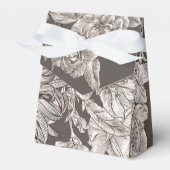  Floral modern ivoor en grijs Vrijgezellenfeest Bedankdoosjes (Voorkant Zijde)