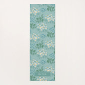 Floral modern maisy blue girly stijlvol jogge yogamat (Achterkant)
