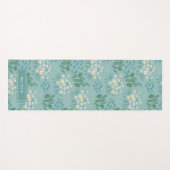 Floral modern maisy blue girly stijlvol jogge yogamat (Voorkant (horizontaal))