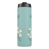Floral modern maisy blue girly stijlvol thermosbeker (Voorkant)