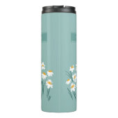 Floral modern maisy blue girly stijlvol thermosbeker (Achterkant)
