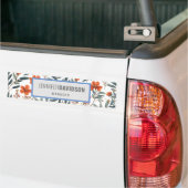 Floral Modern Minimalist Elegant Professional Bumpersticker (Op Truck)