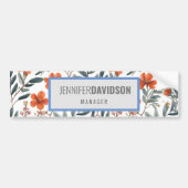 Floral Modern Minimalist Elegant Professional Bumpersticker (Voorkant)