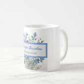 Floral Modern Minimalist Elegant Professional Koffiemok (Voorkant rechts)